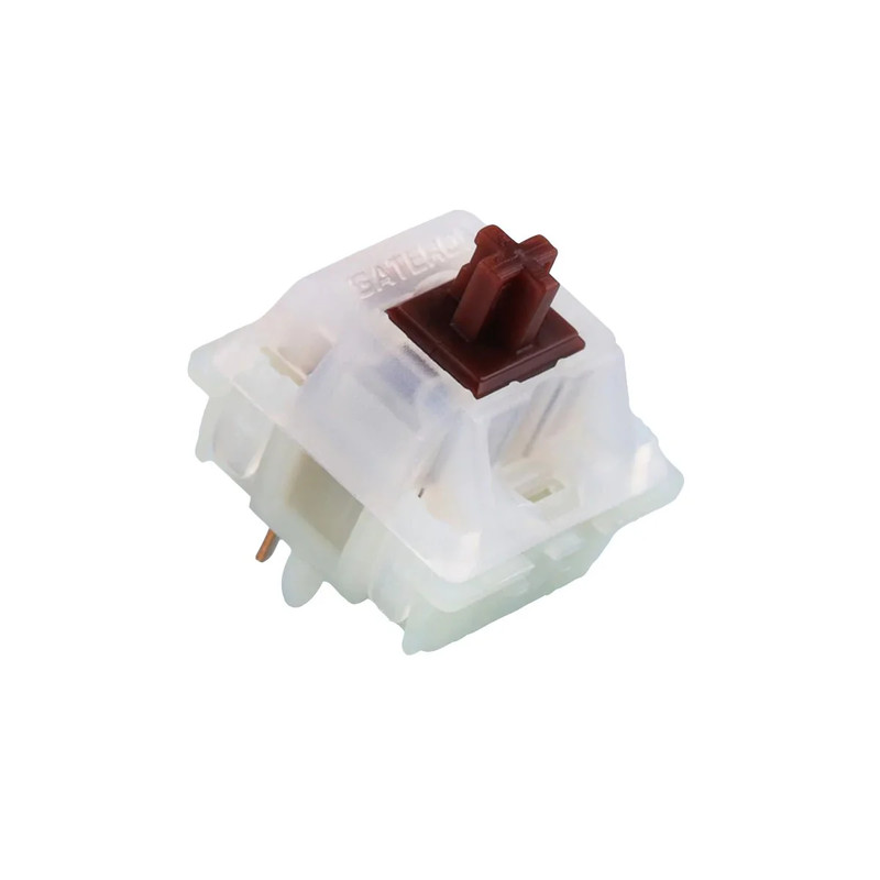Gateron Milky Housing Switches - Brown - 10 Pieces - مكبس لوحة مفاتيح